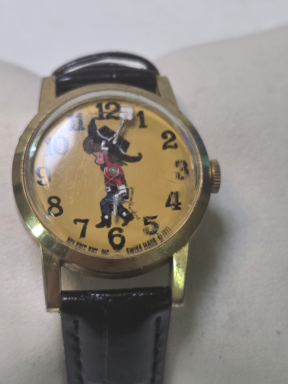 Mechanical Watch The Brave Cowboy 1971 Joan Walch Anglud Swiss Made